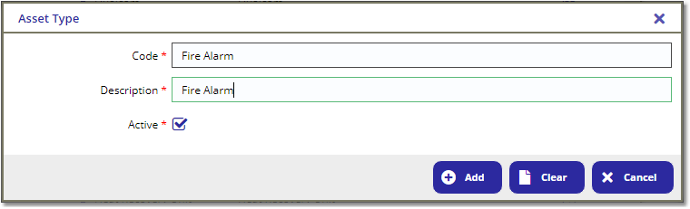 New Asset Type (via Table Maintenance)