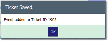 Contractor Ticket List - Add Event Confirmation