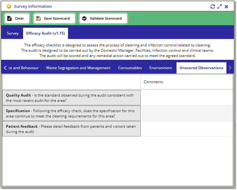 SurveyInformationCompletingScoreCard